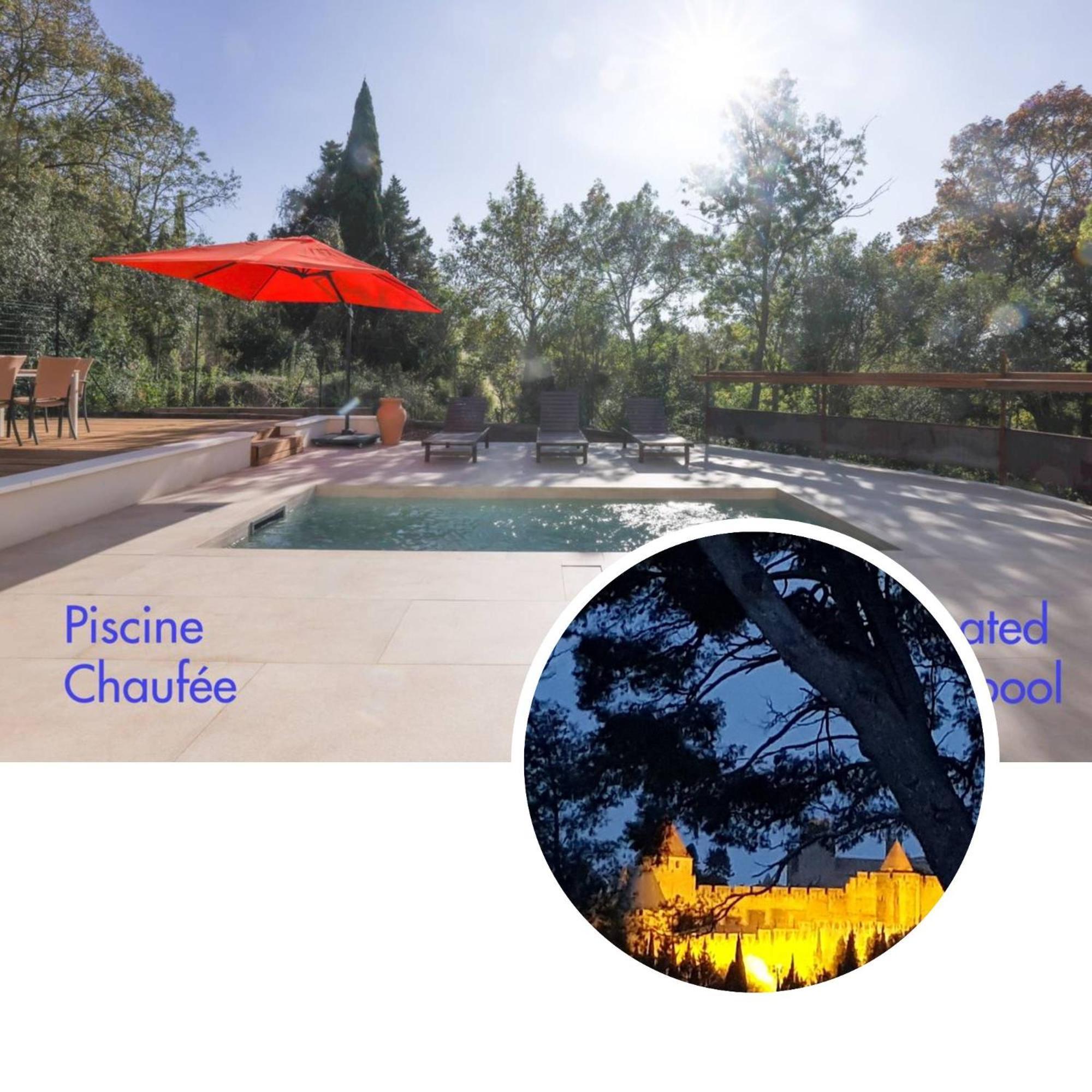 Villa St Francois Piscine Privee Chauffee ,Clim ,Parking Gratuit Carcassonne Zewnętrze zdjęcie